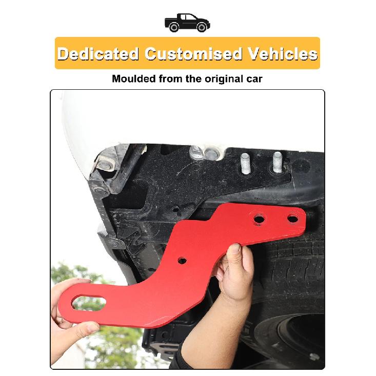 Car Towing Bars Kit Rear Bumper Bar Towing Trailer Hook Rear Frame Side Tow Hook Car Accessory For Toyota Tundra XK70 2022-2026