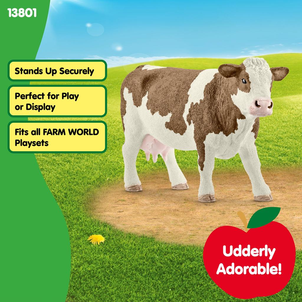 Schleich Farm World Simmental Cow (Female) Figure 13801