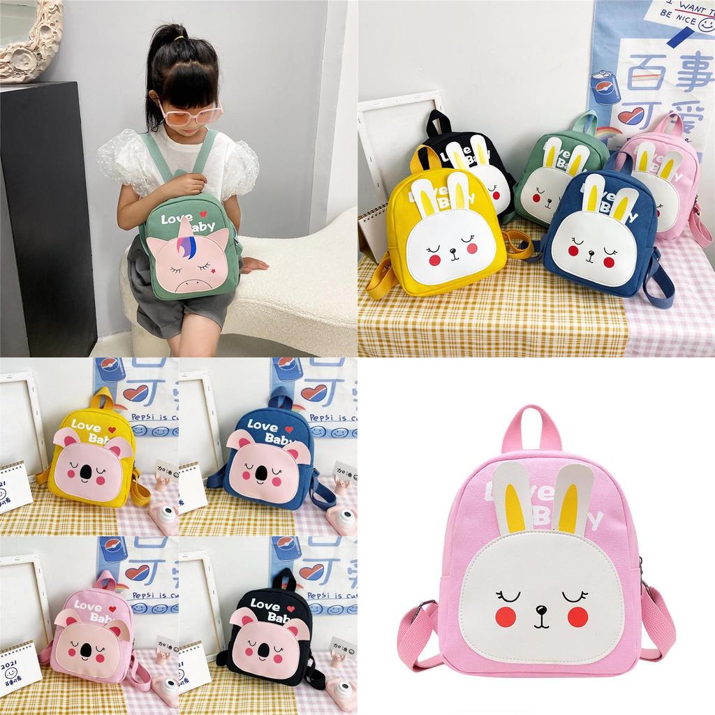 Stylish Breathable Durable Cartoon Animal Canvas Backpack For Toddlers