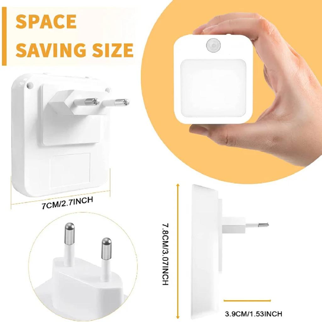 New Night Light Motion Sensor With  Light EU Plug Lamps Children'S Night Light Wireless Night Lamp  Bedside Table Bedroom