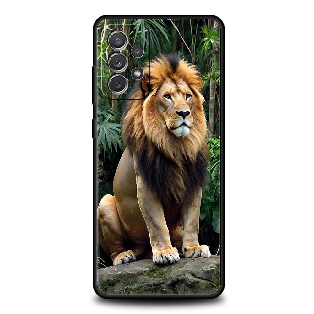 Lion King Animal Phone Case For Samsung Galaxy A17 A07 A55 A35 A25 A15 A05s A33 5G A31 A23 A21s A13 A41 A73 A53 A51 A71 Cover