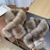 New Imitation Sable Temperament Scarf Warm Scarf Thickened Imitation Fox Hair Crossed Fur Collar Versatile Light Luxury Winter