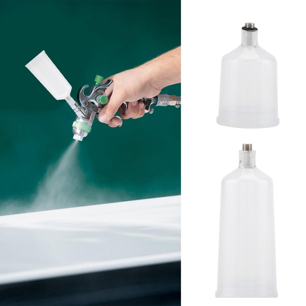 2PCS Set Plastic Spray Paint     Cup Pot Fastmover Thrded Connector Part