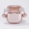 Zirconia Butterfly Rhinestone Buckle Earphone Clip - Multi-Functional, High-End Accessory.