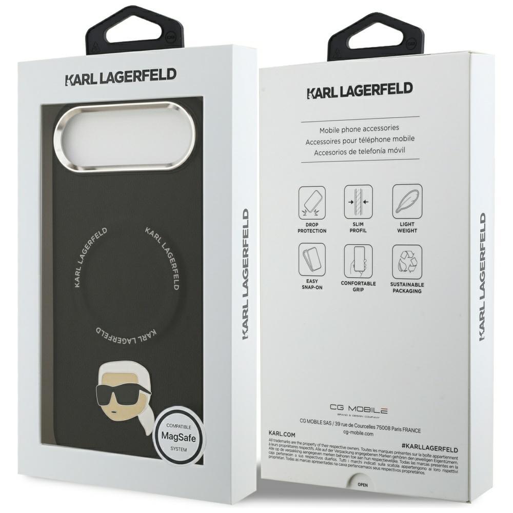 Karl Lagerfeld Karl Pin MagSafe Case for iPhone Air Black