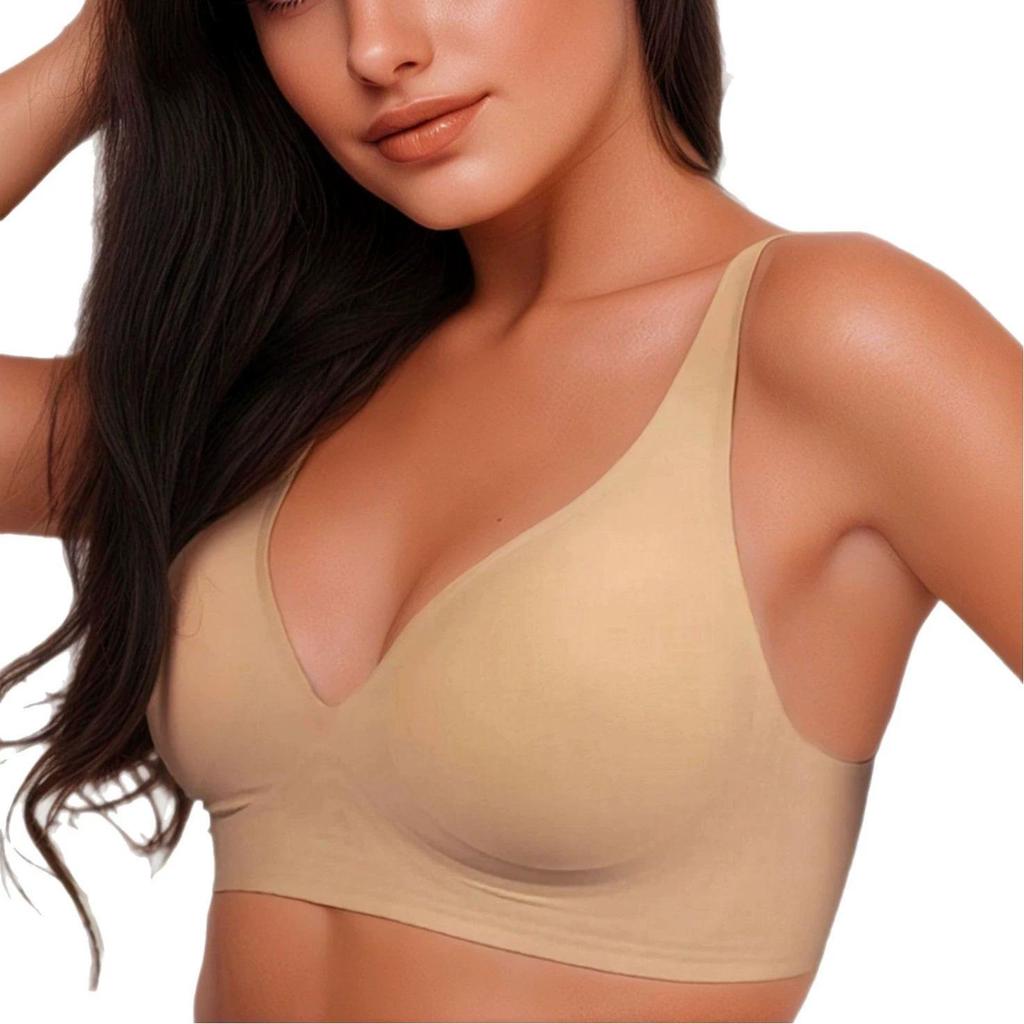 Seamless Adjustable Push-Up Bra: Soft Support for All Chest Sizes
