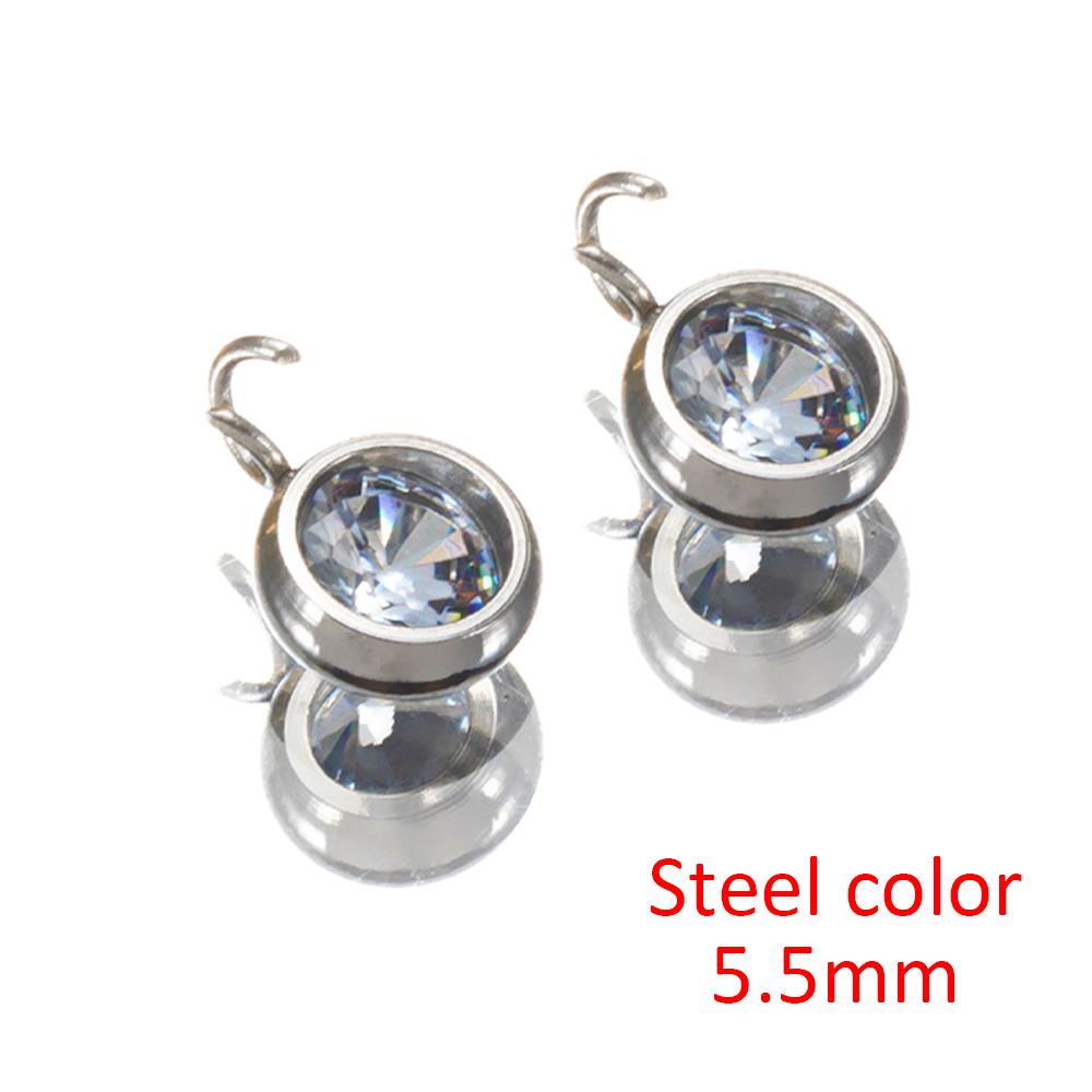 

20pcs 10pcs Stainless Steel Zircon Charms for Jewelry Making 5.5mm 7mm Pendants with Open Jump Rings Necklace DIY Wholesale 10pcs