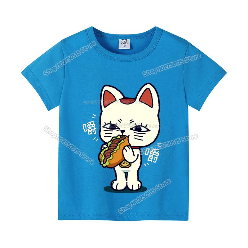 Dandadan Children T Shirt Boy Girl Summer Clothes Anime Movie Kids Short Sleeve Tee Shirt Cartoon Casuall Toddler Cotton Tops