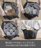 Yamazaki Jitsugyo (Yamazaki) Washable Lunch Bag That Can Fit Supermarket and Convenience Store Lunches, Black W51 X D25 X H18cm (handle Not Included)