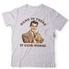 Hang In There It Gets Worse Unisex T Shirt Funny Retro Vintage Slogan Birthday