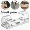 5/20pcs Cable Organizer Clips Transparent Self-Adhesive Wire Management For Home Desk Office Kitchen Wire Clamp Manager