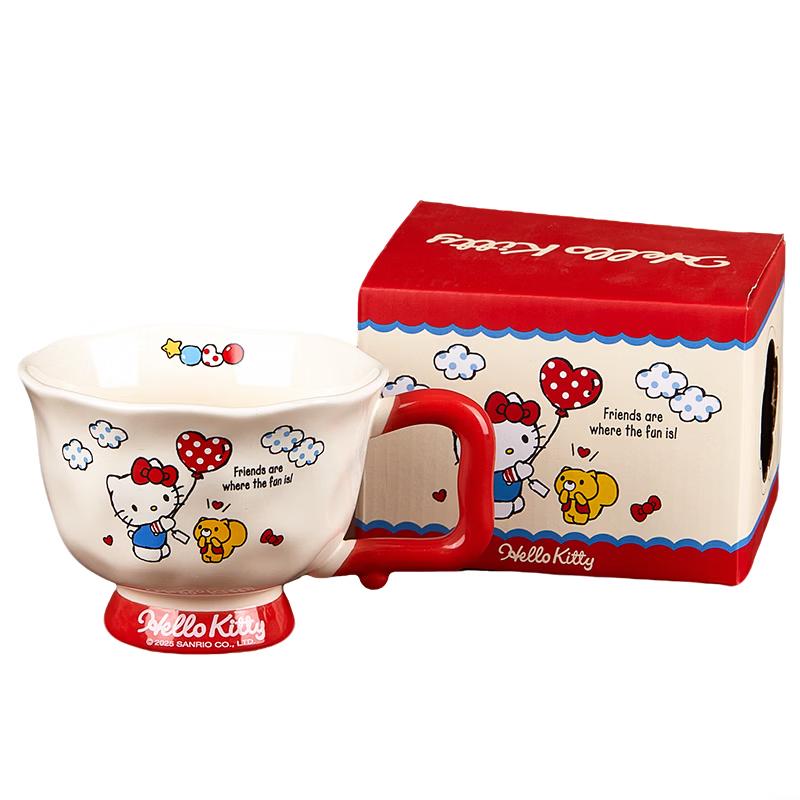 Sanrio Hello Kitty Ceramic Mug with Lid and Handle