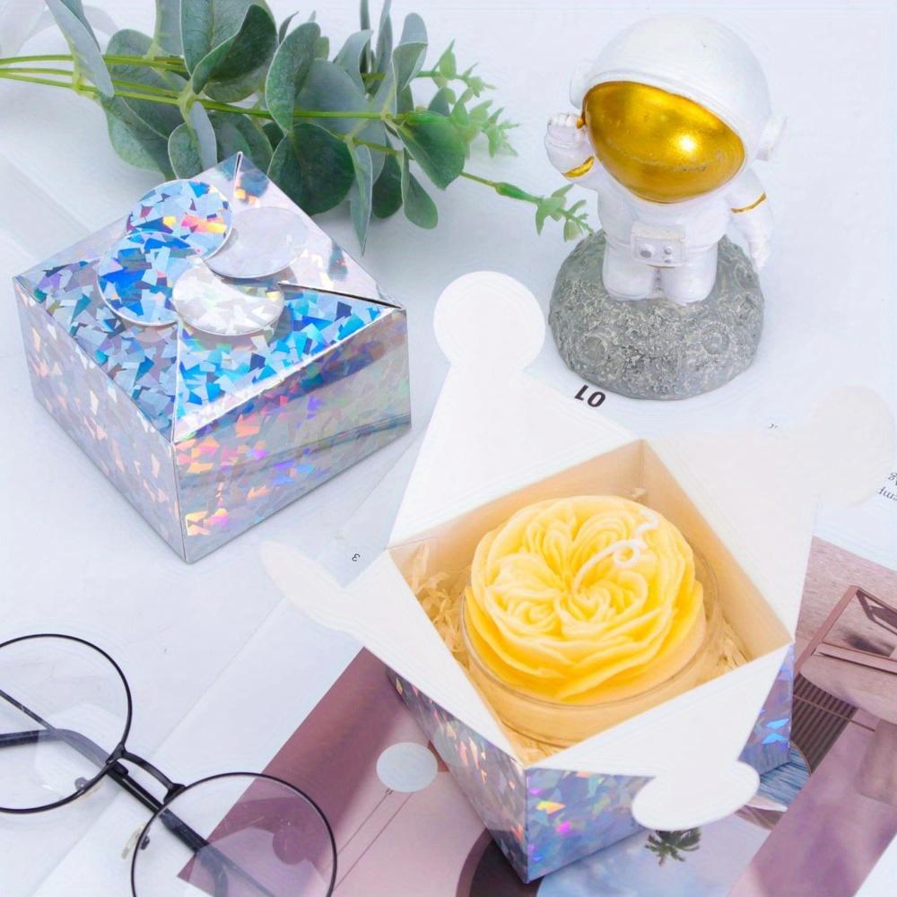 25 Stück Kleine Bunte Faltbare Geschenkboxen Partygeschenkschachteln Papier Seifenschachteln Geschenkverpackungsschachteln Schmuckschachteln Handgemachte Schmuckseife Hochzeitsfeier Geschenke