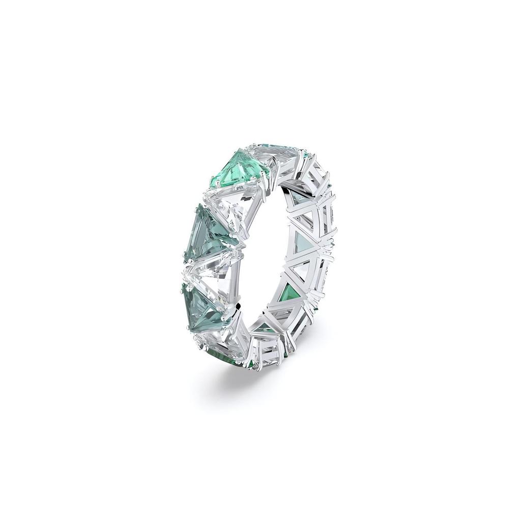 Swarovski Ortyx Cocktail Triangle Cut Rhodium Plated Zirconia Ring Women Ring Silver 5600760