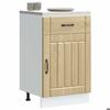 VidaXL Kitchen Cabinet Lucca Sonoma Oak Engineered Wood, Sink Cabinet, Kitchen Cabinet with Drawer, Cabinet 853720