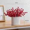 Artificial Fruits Ceramic Vase Home Desktop Planters Decoration Chinese Year Ornaments for