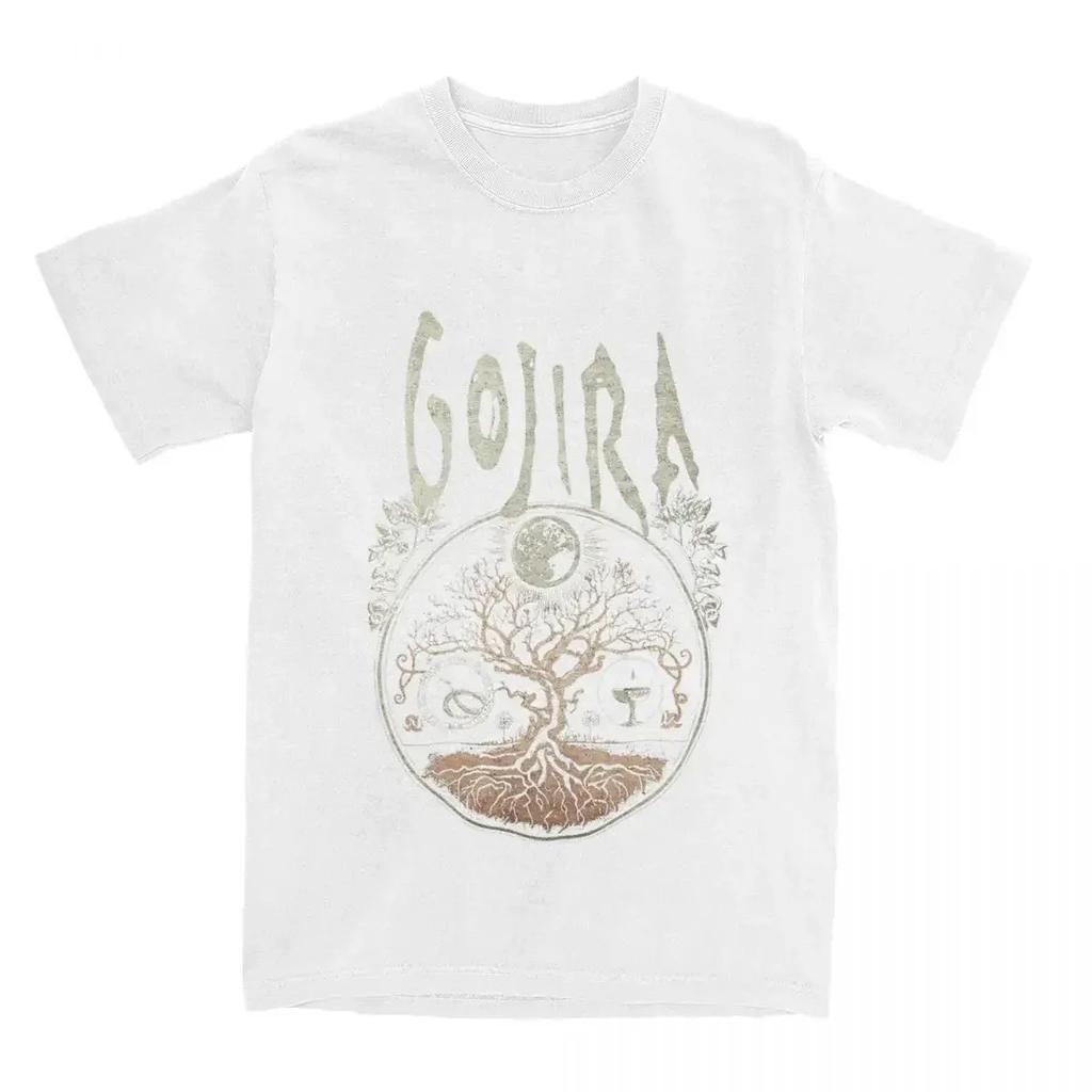 Rock Metal Band Gojiras Men Women's T Shirts Merch Vintage Tees T-Shirt Cotton Summer Clothing T-Shirt Cotton Summer Clothing