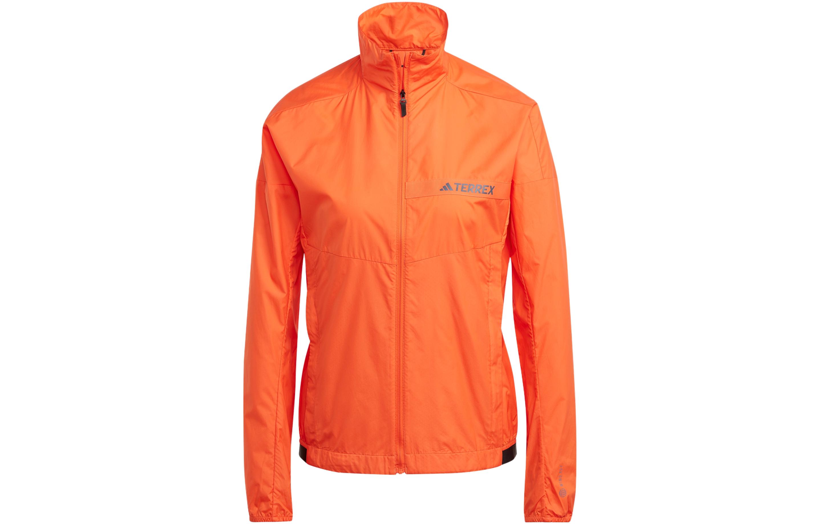Adidas ULT Jackets Women s Half Impact Orange Stand Collar Moderate Other HZ4237 L