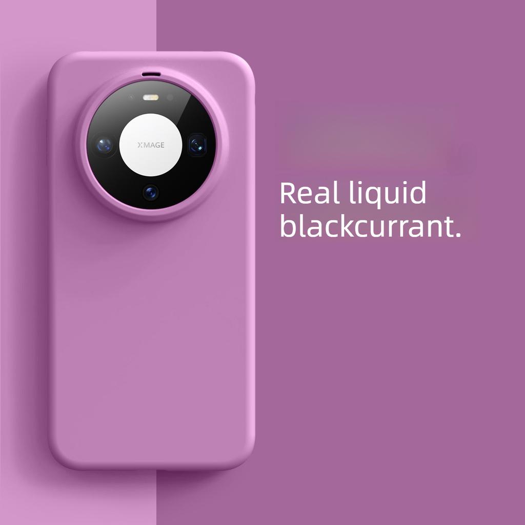 Large-pore Liquid Silicone Case for Huawei Mate 80 Pro, Skin-feeling Pura80pro Solid Color Shockproof Soft Case