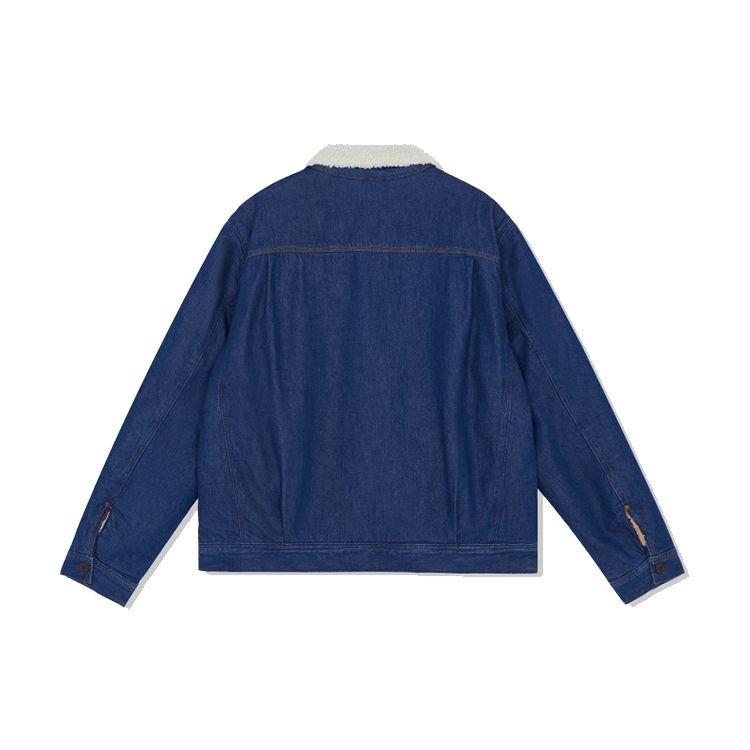 Levis Oboustranná bunda z umělé střižní vlny Pánské bundy Modrá A2700-0000