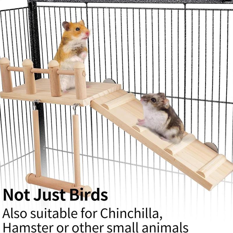 Lekeplass For Fugl Undulat Ståpinne Kjærlighetsfugl Burstigestige Huske Leker For Ara Kakadue Tre Undulat Leke Trening