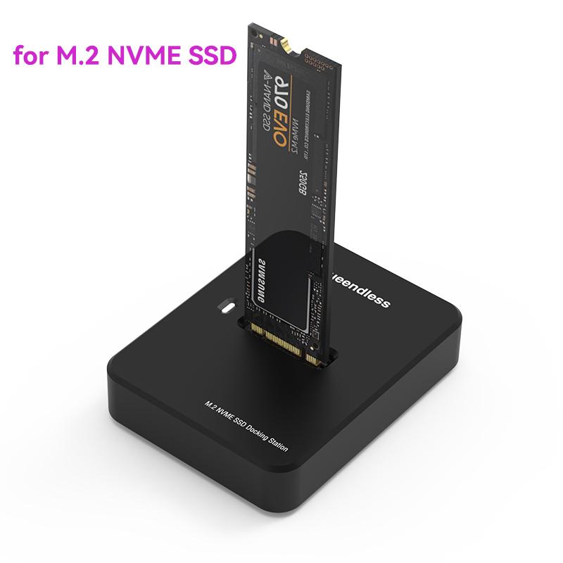 NVME SSD Case 10Gbps Online Reading Writing Speed SSD Enclosure Adapter Tool Free NVMe Adapter For M.2 NVME SD Docking Station