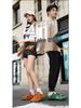 Men's Cross-Border Low-Top Lace-Up Autumn Wide Toe Casual Barefoot Flat Shoes, Plus Size Trendy Style