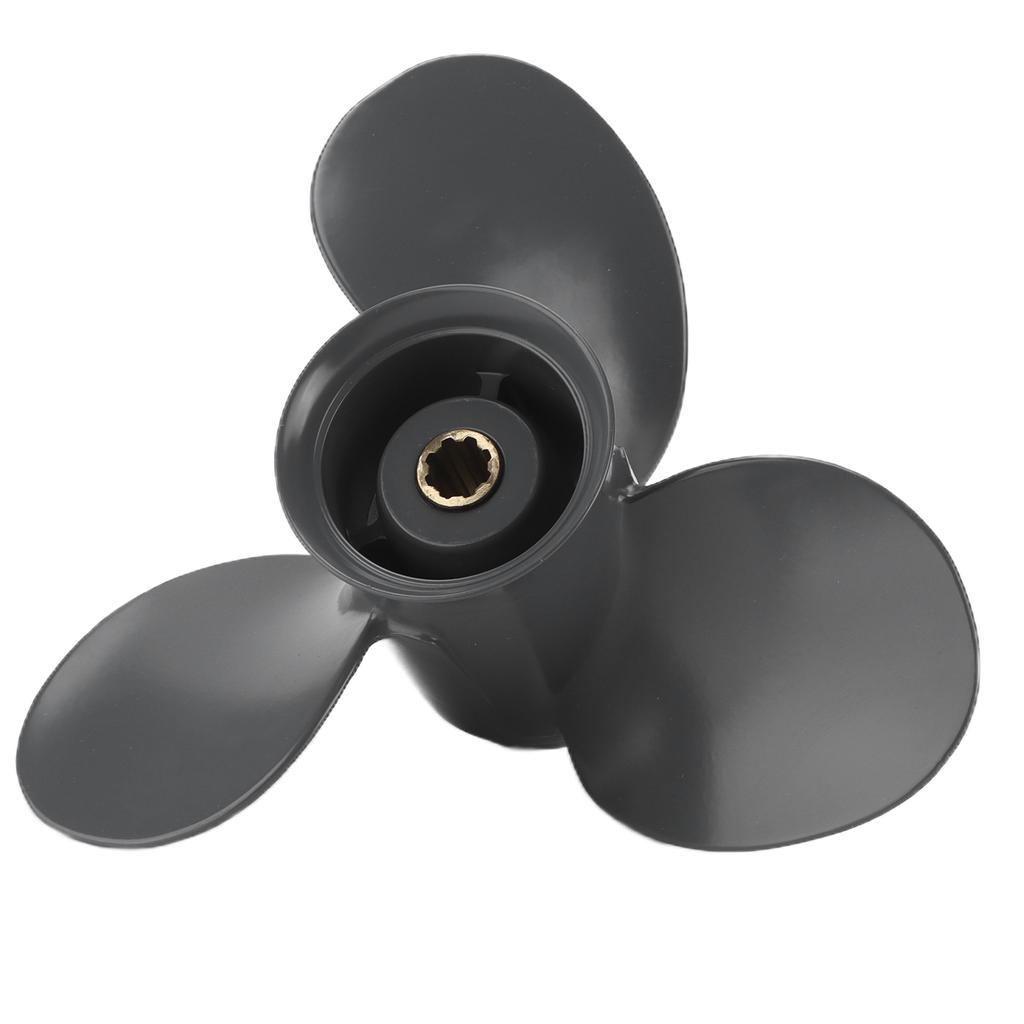 Outboard Propeller 3 Blades Aluminum Alloy Copper Outboard Replacement for Outboard 8‑20HP