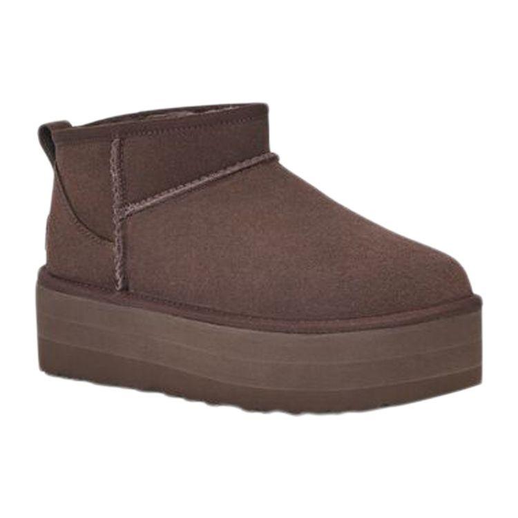 UGG  Classic Ultra Mini Platform Boot Burnt Cedar Women Sneakers Brown 1135092-BCDR