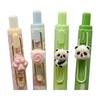 8 Pack Cute Panda Erasable Gel Pens, 0.5mm Black Ink, Knock Type, Smooth Writing, Quick-Drying, Smudge-Proof, Ideal for Students, Office, School