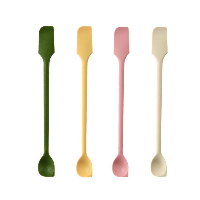 2/4Pcs Silicone Jam Spoon Scraper Heat Resistant Food Grade Non-Stick Kitchen Gadget for Baking Dessert Making