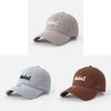 Cotton Baseball Cap With Embroidered Letters Sun Protection For Adults