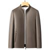 Autumn Leather Jacket Men's Stand-Up Collar Leather Jacket Men's Casual Business Sense Jacket