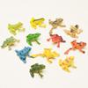 Tropical Rainforest Mini Frog Toys - Set of 12 Amphibian Reptile Landscaping Props