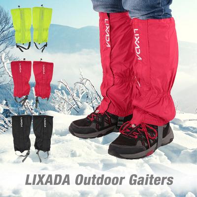 Lixada 1 paio di ghette chiusura con cerniera per esterni ghette in tessuto resistenti all'acqua leggings copertura per ciclismo snowboard escursionismo