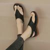 Fashion Shoes for Women 2025 Summer Clip Toe Women's Sandals Platform Rome Sandals Gold Bling Casual Wedges Shoes Women Sandalias