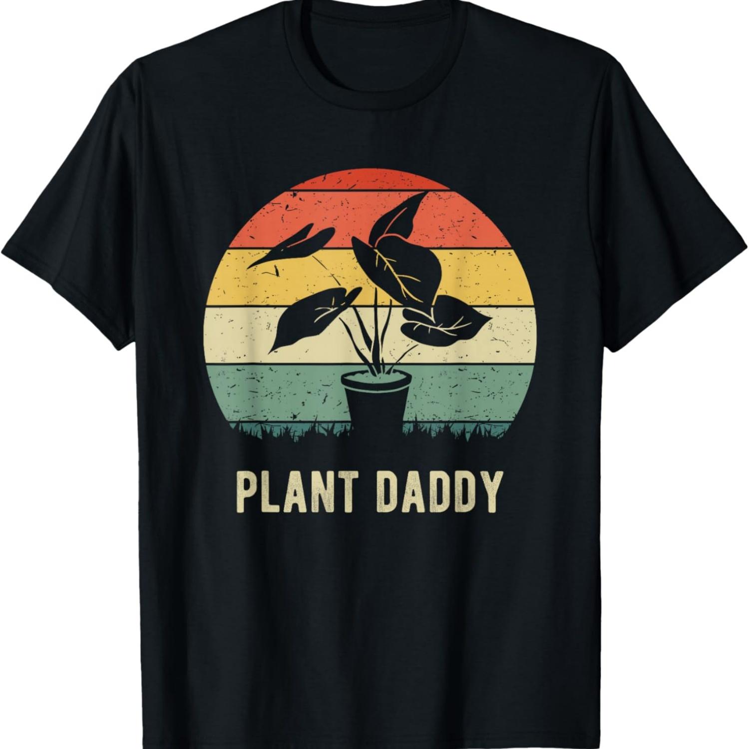 Plant Daddy Nature Botanical Gardener Plant Dad Gardening T-Shirt S