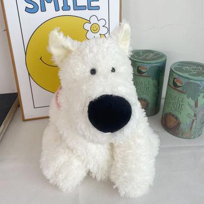 Set Dudu Backpack Highland Dog Doll Schnauzer Plush Toy Dog Doll Bed Sleeping Pillow Gift