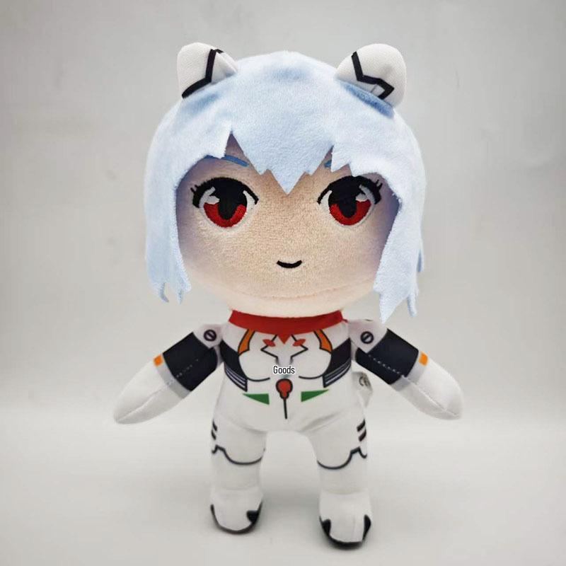 Blue Girl Warrior Plush Toy Doll 24CM светло-синий