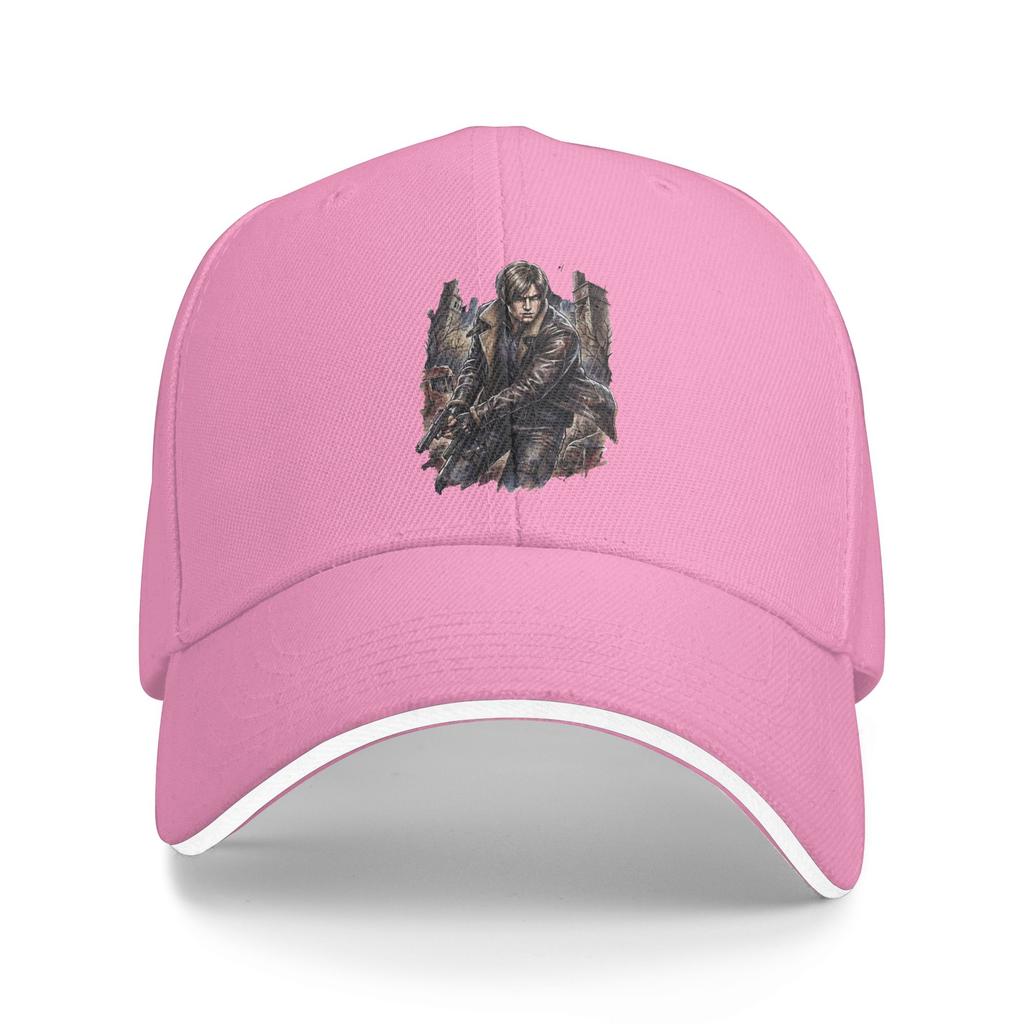 Residents Evils Requiem Leon Kennedy Raccoon City Guilt Portrait Baseball Cap Trucker Hat Summer Vintage Kpop Rock Baseball Caps
