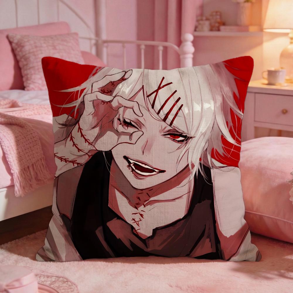 Ttokyo GhoulS Anime Hot Cushion Cover Premium Comfort Reversible Pillow Cove Two In One Design For Any Room  Car Interior