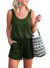 Summer new popular women's comfortable and simple vest homewear pajamas two loose shorts set Europe and America