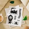 Railway Transparent Stamp Clear Stamp for Card Making Scrapbooking Album Photo Decorations Train Silicone Stamp Seals