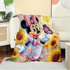 1pc Velvet Bedding Throw Blanket - Cute Minnie Mouse Design, Soft and Warm for Sofa Cover,