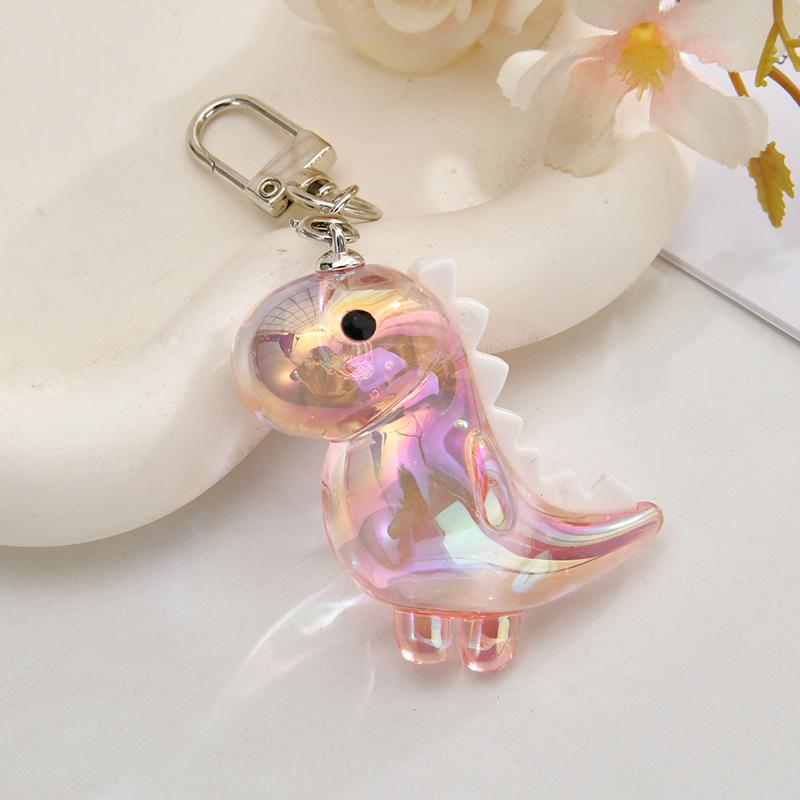 Süßer Acryl-Dinosaurier-Schlüsselanhänger, gepaart mit stabiler Schnalle, Tägliche lässige Rucksack- und Taschendekoration, Überraschungsgeschenk zu Weihnachten