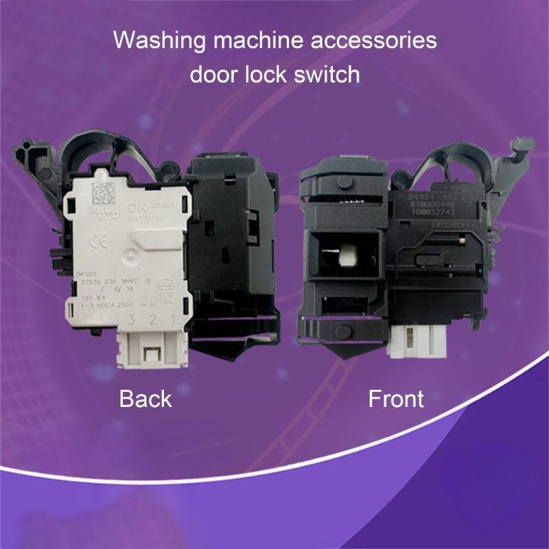 Replacement Door Lock Compatible Easy Installation for Washing Machine ABS Construction Secure Locking Mechanism