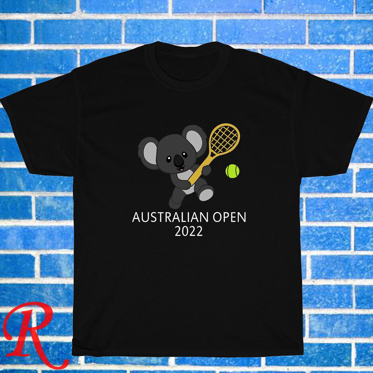 New Shirt Australian Open Funny Logo Black/Grey Size S-3XL Unisex T-Shirt M