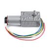 Walfront DC Worm Gear Motor 12V High Torque Reduction Gearbox with Encoder, Self-Locking, 6mm Output Shaft, 40RPM, Walfront Z6K1CO4W2A-04
