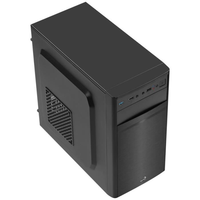 Aerocool CS103 - Boîtier PC Micro ATX - Ventilateur 12cm - Noir