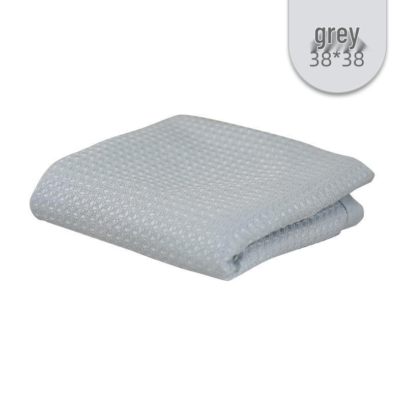 Ultra-fine Fiber Pineapple Waffle Dishcloth - Highly Absorbent, Oil-Removing Square Towel for Kitchen Cleaning